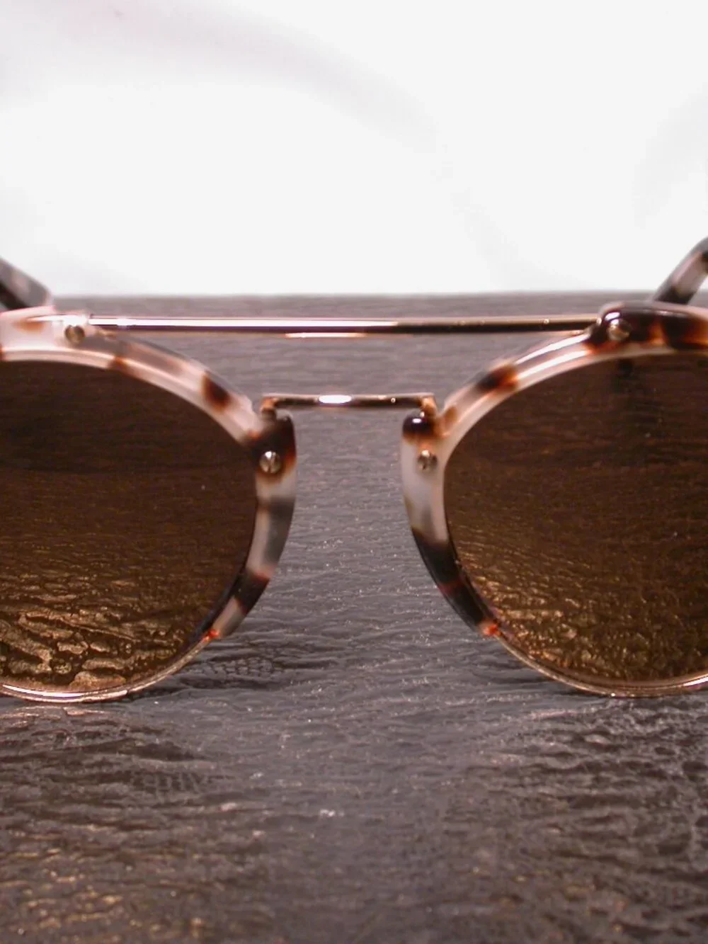 Authentic Illsteva Milan Gold Blonde Tortoise Sunglasses Handmade Italy